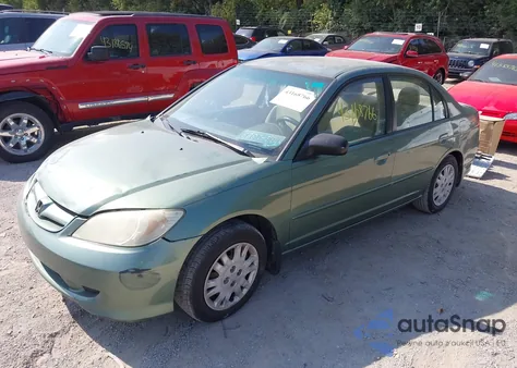 2004 Honda Civic Lx из США, поврежденный, VIN 2HGES16554H591146
